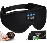 LOVE EYE Schlafkopfhörer, Bluetooth-Augenmaske, Schlafmaske aus 6A Eisseide Ultraweiches, bequemes, waschbares Perfekt für Seitenschläfer, Büro, Reisen, Geburtstagsgeschenk für Männer & Frauen