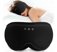 LOVE EYE Schlafmaske, 3D-Augenmak-Schlaf für Damen und Herren, atmungsaktiv, lichtblockierend, Bio-Baumwollbambus (Schwarz)