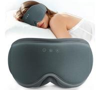 LOVE EYE Schlafmaske, 3D-Augenmak-Schlaf für Damen und Herren, atmungsaktiv, lichtblockierend, Bio-Baumwollbambus (Grau)