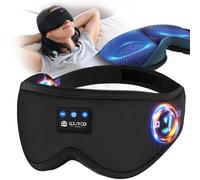 LOVE EYE Schlafmaske, Augenmaske mit Kopfhörern, Bluetooth-Schlafmaske, verbesserte 3D-Schlaf-Kopfhörer, bequem und waschbar, Schlummerband, perfekt für Schlafen, Reisen, Nickerchen, Yoga, Meditation