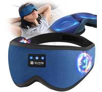 LOVE EYE Schlafmaske, Augenmaske mit Kopfhörern, Bluetooth-Schlafmaske, verbesserte 3D-Schlafkopfhörer, bequem und waschbar, perfekt für Schlafen, Reisen, Nickerchen, Yoga, Meditation für Männer und