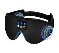 LOVE EYE Schlafmaske, Seitenschläfer, Schlafmaske mit Kopfhörer Bluetooth 3D, 100% Lichtundurchlässige Augenmaske Ultrasofte Schlafkopfhörer für Reisen, Nickerchen, Yoga, Meditation für Frauen Herren