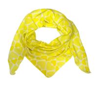 Love Herz Leopard Dreieck Schal aus 100% Baumwolle Frühling Unisex Uni Fashion Stola Tuch Übergangszeit Italy Sommer Strickschal Strick Tuch Hearth Happy Farbverlauf (Gelb #2)