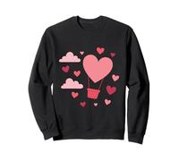 Love in The Air Herzballon-Design Sweatshirt