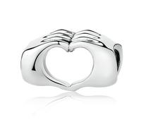 Love in Your Hand 925 Sterling Silber Herz Charm - Glaube und Freundschaft für Pandora Armband