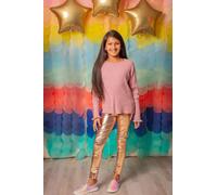 Love Life Metallic Leggings - Glamouröse Kinderleggings in Gold, für 7-8 Jahre