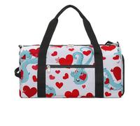 Love Little Dragon Turnbeutel für Männer und Frauen, wasserdichte Turnbeutel, große Seesack für Reisen, Workout