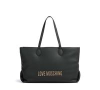 Love Moschino Bold Love Hammered Shopper schwarz, Lederimitat, Damen
