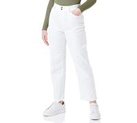 Love Moschino Cropped Slim fit 5-Pocket Trousers in Garment Dyed Stretch Organic Cotton Bull, Customized with Shiny Tag on Back Strap. Raw Cut hems.