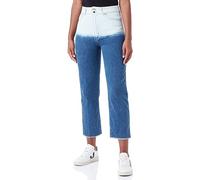 Love Moschino Damen Cropped Slim Fit 5-Pocket Trousers Casual Pants, Degrade Blue Denim, 27 EU
