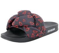 Love Moschino Damen Ja28312g0iiw100a POOL25 Bedrucktes Satingewebe, Schwarz, 35 EU