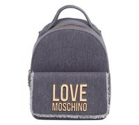 Love Moschino Denim Icon Rucksack jeans, Baumwolle, Damen, 5L