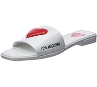 Love Moschino Damen Sabot Hausschuh, Bianco, 37 EU