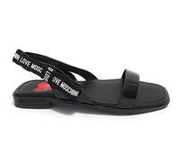 Love Moschino Damen Sandalo Sandale, Schwarz, 39 EU