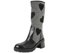 Love Moschino Damen Stiefel, Schwarz, 38 EU
