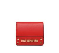 Love Moschino Die kleine Love Moschino Geldbörse aus rotem Kunstleder ist perfekt für diejenigen, die ein kompaktes aber funktionales Accessoire suchen. Hergestellt aus hochwertigen Materialien,