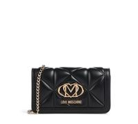 Love Moschino Embossed Q Geldbörse schwarz, Lederimitat, Damen