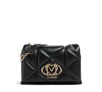 Love Moschino Embossed Q Schultertasche schwarz, Lederimitat, Damen