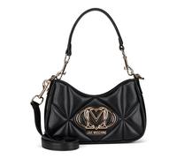Love Moschino Embossed Q Schultertasche schwarz, Lederimitat, Damen