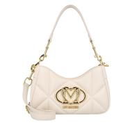 Love Moschino Embossed Schultertasche 22.5 cm weiss