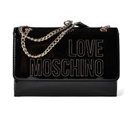 Love Moschino Enameled Logo Schultertasche black Damen