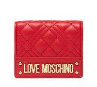 Love Moschino Geldbeutel, Kompakt-Portemonnaie, Steppmuster, Rot