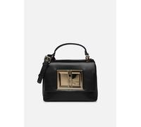 Love Moschino Tasche Mini Bag Schultergurt schwarz Applikation Clip, Schwarz