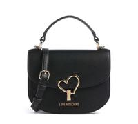 Love Moschino Heart Turnlock Handtasche schwarz, Lederimitat, Damen