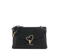 Love Moschino Heart Turnlock Schultertasche schwarz, Lederimitat, Damen