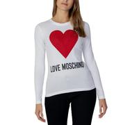 Love Moschino Herzmotiv Langarmshirt für Herbst/Winter - Größe: 42