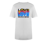 Love Moschino Layered Logo White T-shirt M