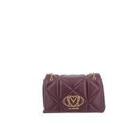 Love Moschino mittelgrosse gesteppte Tasche mit Kettenriemen, wien - Farb-Varianten: Bordeaux