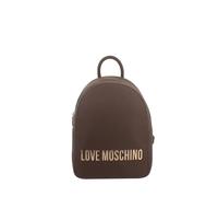 Love Moschino mittelgrosser Damenrucksack mit Reissverschluss, dunkelbraun - Farb-Varianten: Dunkel Braun