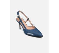 Love Moschino - Pumps RUBBER LOGO - Blau - Größe 38