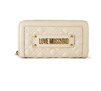 Love Moschino Quilted Geldbörse 19 cm weiss