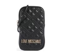 Love Moschino Quilted Handytasche schwarz, Lederimitat, Damen