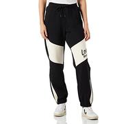 Love Moschino Regular fit Jogger in 100% Cotton Fleece, Customized with Contrast Color Inserts on Knees and Bottoms and Italic Logo Print on The Left Front.