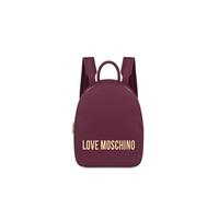 Love Moschino Damen Rucksack - Bordeaux Tasche für Herbst/Winter - Kleiner Rucksack mit Reißverschluss - 100% Polyuretha - Größe: UNICA