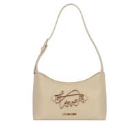 Love Moschino Script Schultertasche 25 cm beige