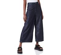 Love Moschino Womens Blend Lurex Chambray with Logo Lässige Hose, Dark Blue Denim, 42