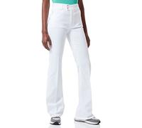 Love Moschino Womens Stretch Lyocell Gabardine with matchng Logo Back Tag Hose, Optical White, 29