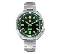 LOve Peace San Martin SN047G Luxury Turtle Diving Herrenuhren NH35 Automatic Mechanical Saphirglas 20 Bar Luminous Armbanduhren (Green)