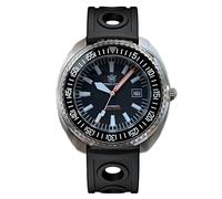 LOve Peace STEELDIVE SD1983 Taucheruhr Keramiklünette NH35 Automatikwerk Mechanische Luxus Armbanduhren Herren (Black)