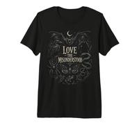 Love The Misunderstood Schlange Spinne Motte Frosch Fledermaus Rabe Katze Premium T-Shirt