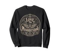 Love The Misunderstood Schlange Spinne Motte Frosch Fledermaus Rabe Katze Sweatshirt
