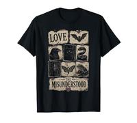 Love The Misunderstood Schlange Spinne Motte Frosch Fledermaus Rabe Katze T-Shirt