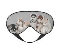 Lovely Dogs Augenmaske, doppelseitig weich, verdunkelnd, Schlafmaske, Schlafmaske