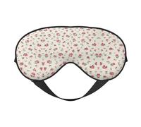 Lovely Sweet Red Cherry doppelseitige weiche Verdunkelungs-Augenmaske, Entspannung, Nulldruck, Nachtschlaf-Augenmaske