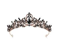 Lovelyshop Schwarz Royal Crystal Princess Hochzeit Legierung Diademe Kopfstück