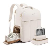 LOVEVOOK Handgepäck Rucksack Flugzeug Damen, 40L Puffer Groß Reiserucksack Travel Backpack Kofferrucksack mit Schuhfach für 17 Zoll Laptop, Wasserdicht ReiseTasche für Geschäftsreise Weekend